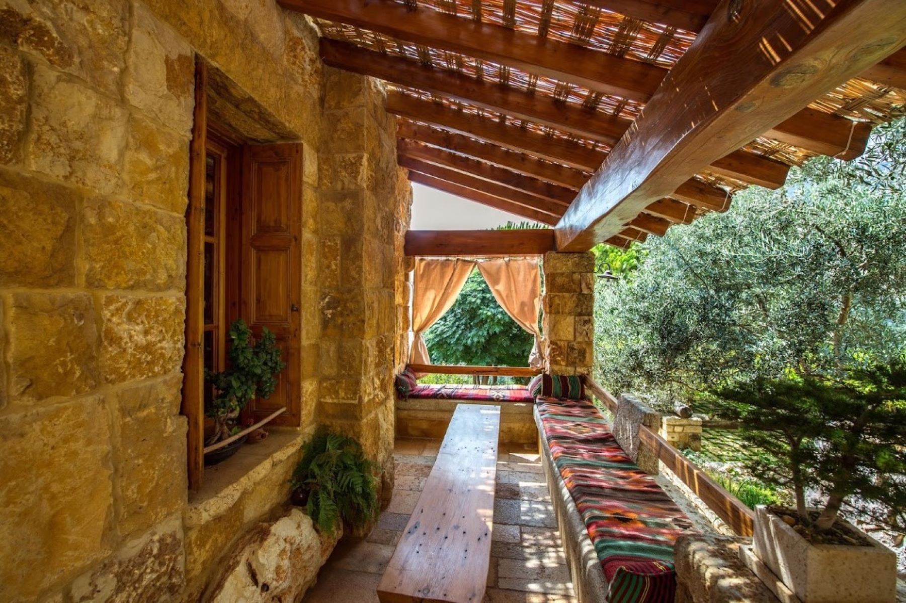 Stone and wood