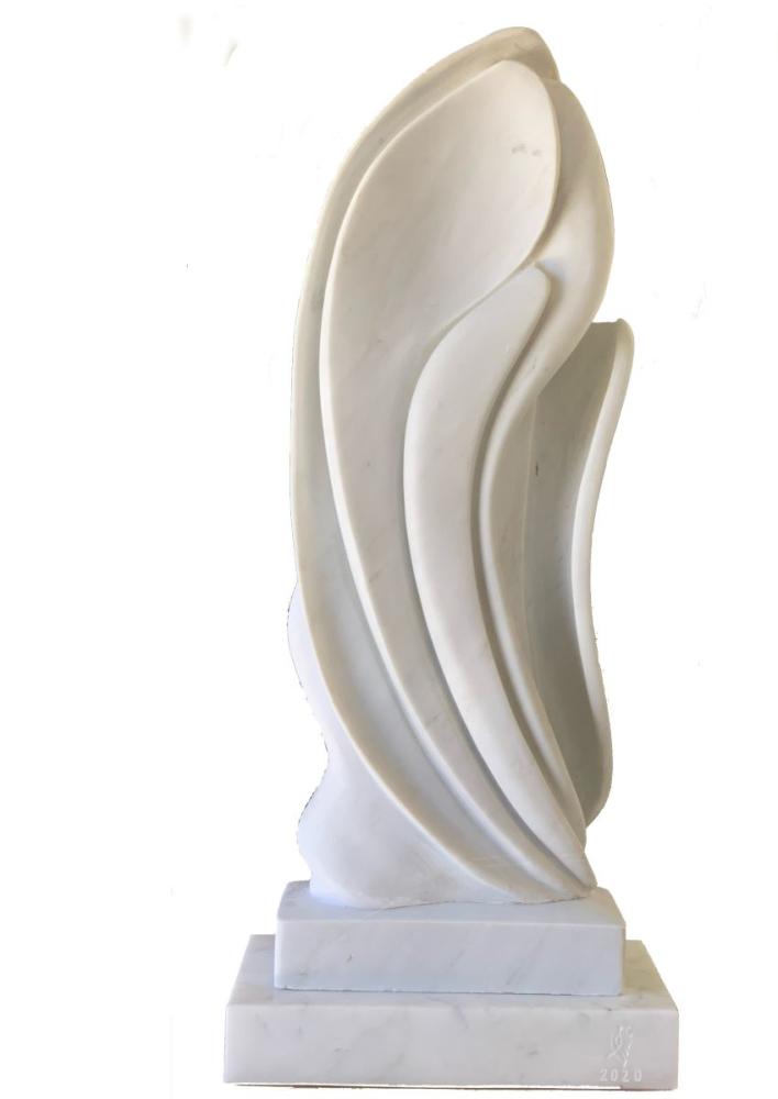 Artwork name: Autumn Flower (Marble). Autumn-Flower