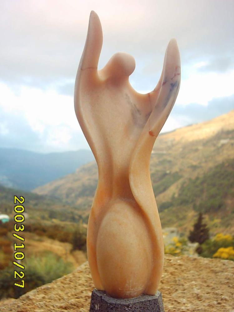 Artwork name: Phoenix Bird (Rosa Aurora Marble). PhoenixBird4